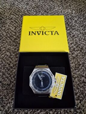 Invicta Silver Watch with Blue Dial NEW